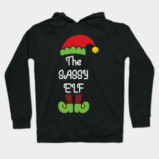 The Sassy Elf Christmas Jumper Xmas Sweater Matching Family Costume Gift Hoodie